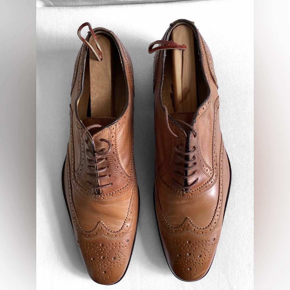 Tan leather dress shoes 11 M